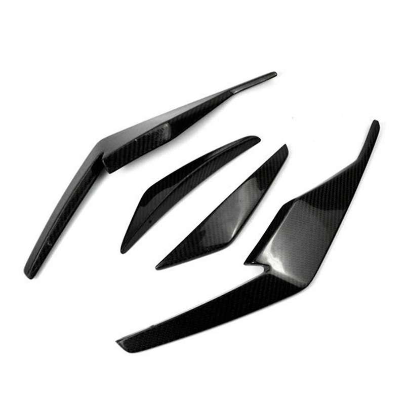 Car Carbon Fiber Front Bumper Splitter Spoiler Fog Light Canard for R8 2019-2023 Accessories