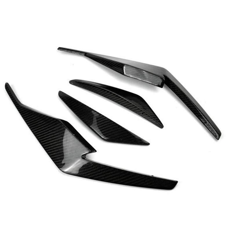 Car Carbon Fiber Front Bumper Splitter Spoiler Fog Light Canard for R8 2019-2023 Accessories