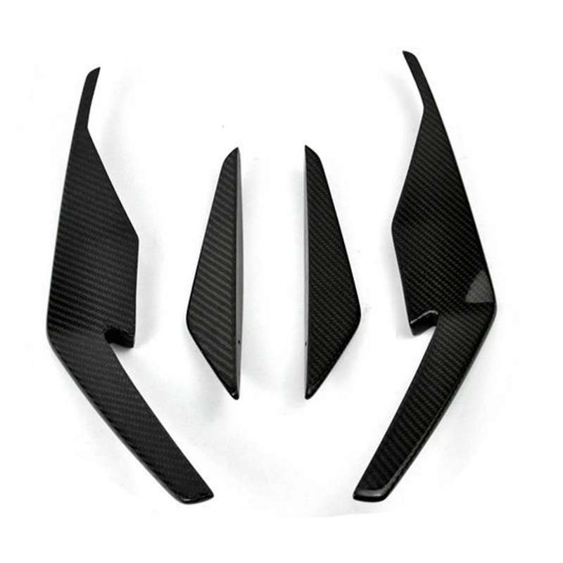 Car Carbon Fiber Front Bumper Splitter Spoiler Fog Light Canard for R8 2019-2023 Accessories