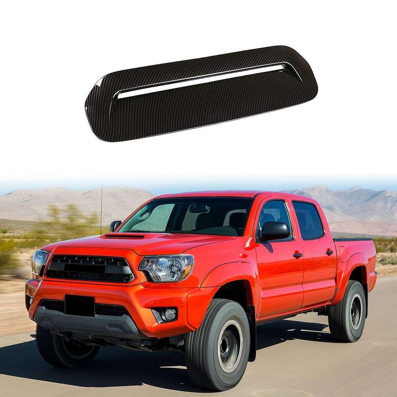 Car Carbon Fiber Front Engine Hood Bonnet Vents Hood Air Intake Outlet for 2013-2015