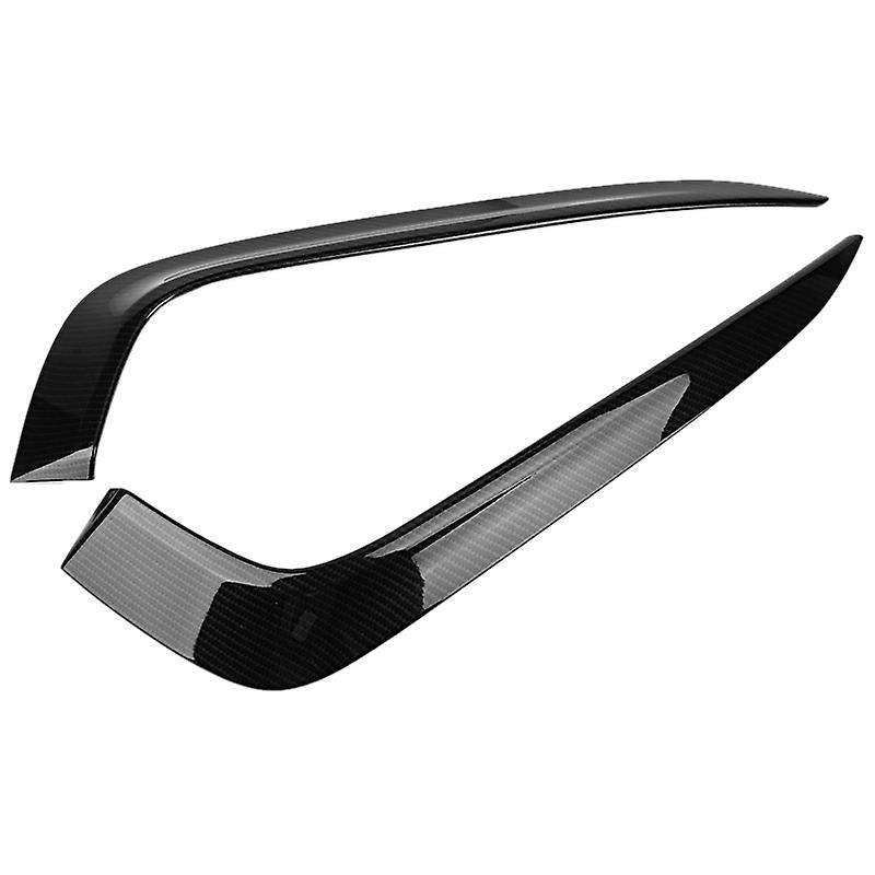 Car Carbon Fiber Front Fog Fight Lamp Eyebrow Cover Strip for 10Th Generation 2016+