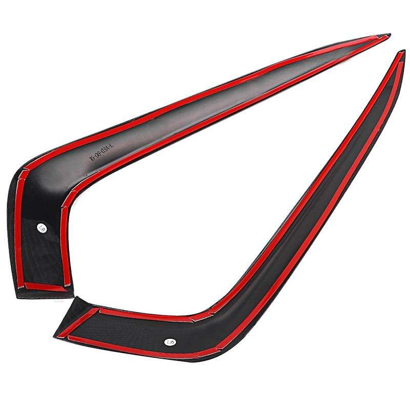 Car Carbon Fiber Front Fog Fight Lamp Eyebrow Cover Strip for 10Th Generation 2016+