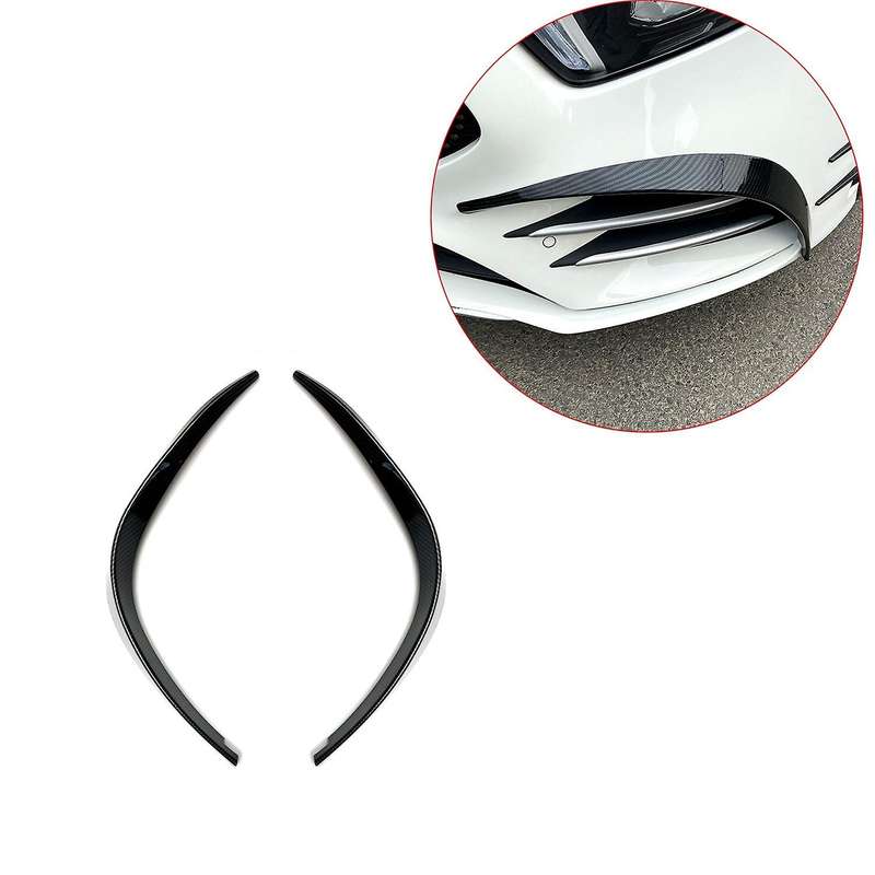 Car Carbon Fiber Front Bumper Spoiler Spoilers Side Wing Decorative Cover for a Class W177 A180 A200