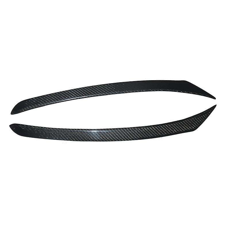 Car Carbon Fiber Front Head Light Eyebrow Cover Trim for Rogue 14-16