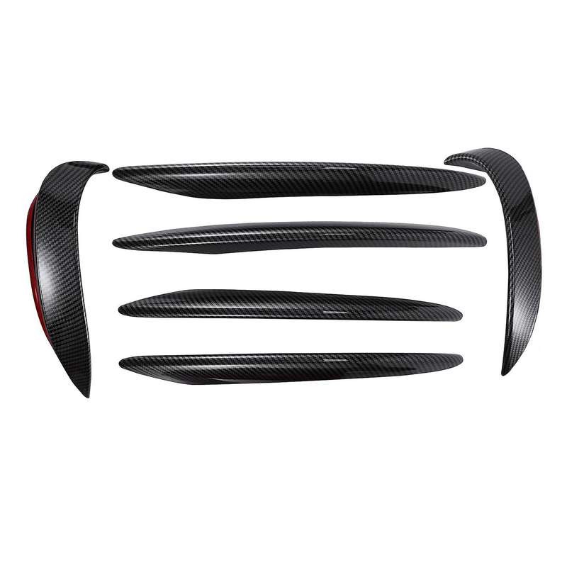 Car Carbon Fiber Front Fog Light Eyebrow Stickers Trim for E Class W213 E43 Sport 2016-2019