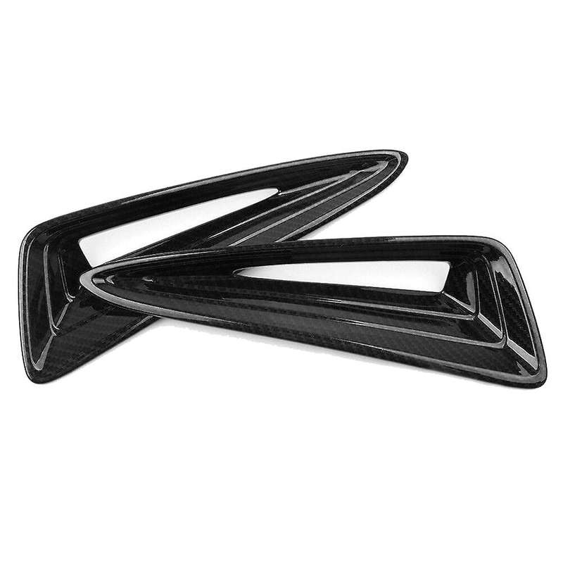 Car Carbon Fiber Front Fog Lamp Cover Trim for CH-R 2016-2018