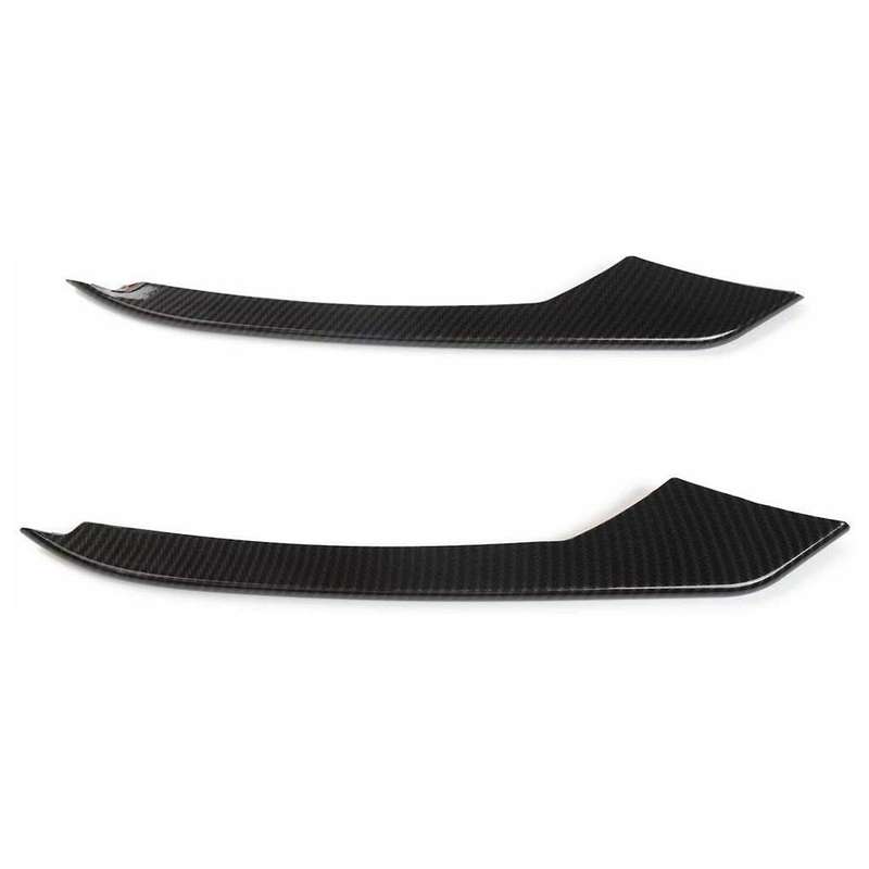 Car Carbon Fiber Front Fog Light Lamp Eyebrow Cover Trim for 2015-2017