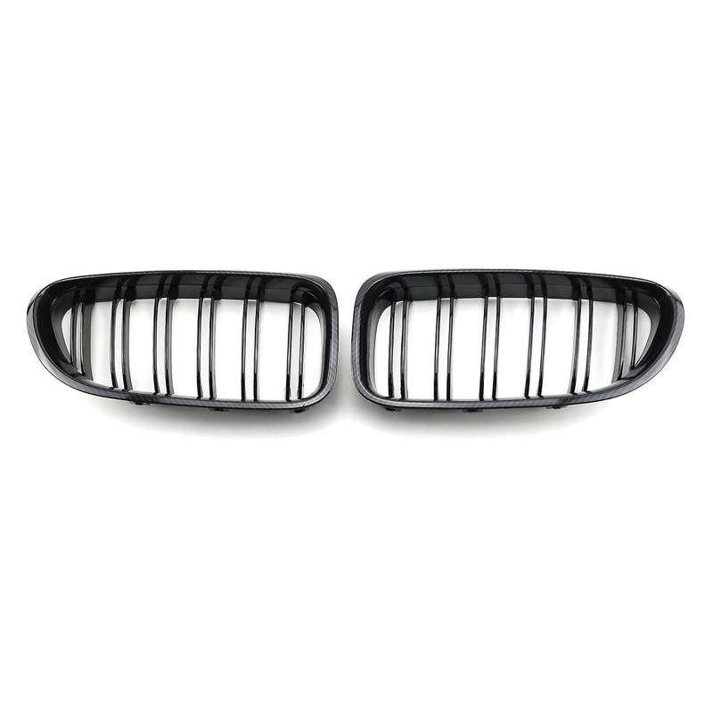 Car Carbon Fiber Front Kidney Grille Grill for M6 F06 F12 F13 650I 640I 2012-2017