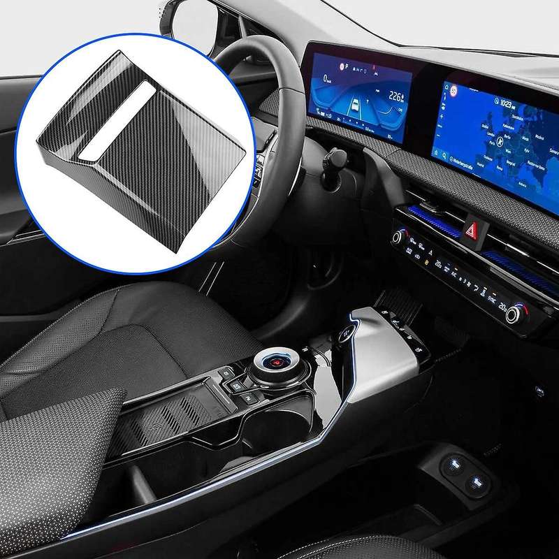 Car Carbon Fiber Front Usb Plug Anti- Panel Cover Trim for Ev6 2021 2022