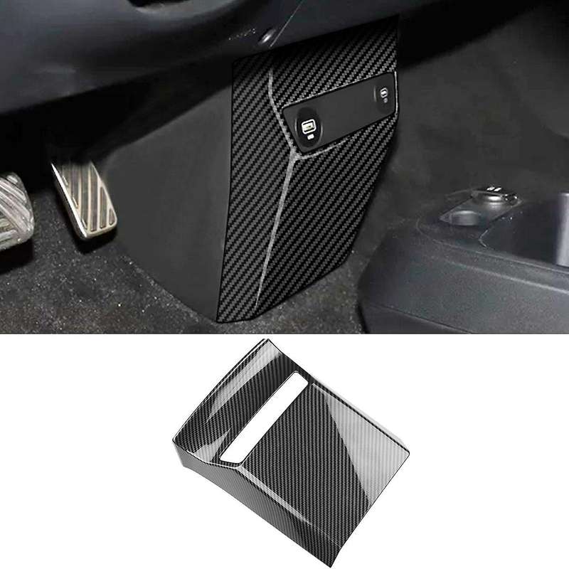 Car Carbon Fiber Front Usb Plug Anti- Panel Cover Trim for Ev6 2021 2022