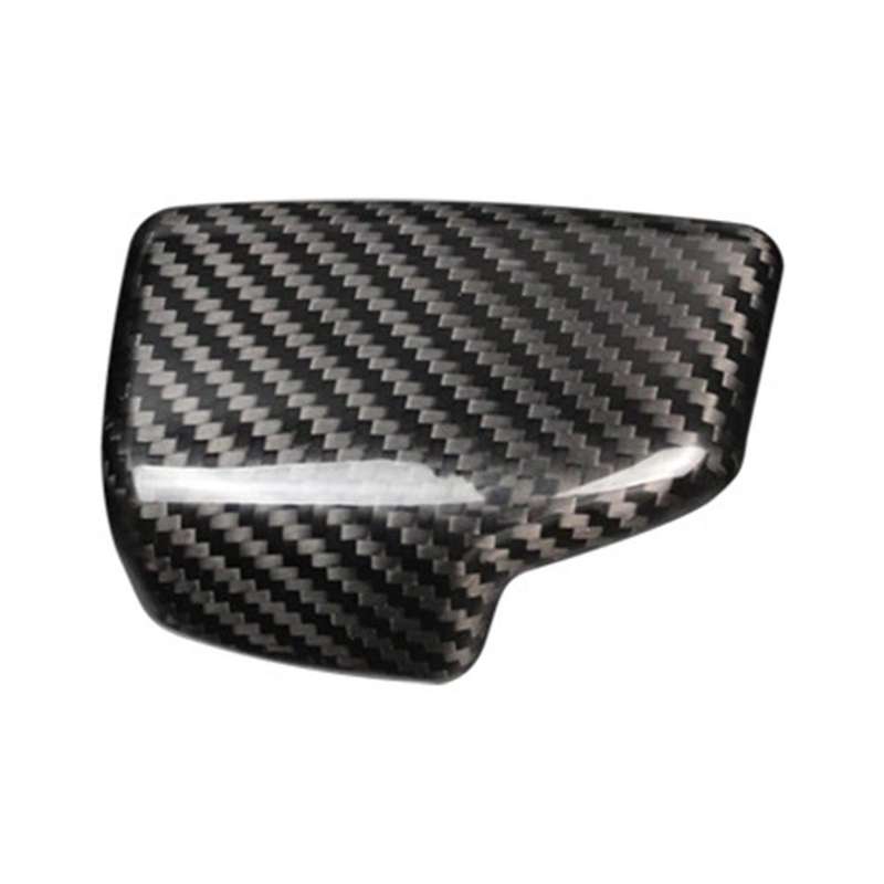 Car Carbon Fiber Gear Shift Knob Cover Sticker for- A5 A4L Q5L Gear Head Cap for RHD