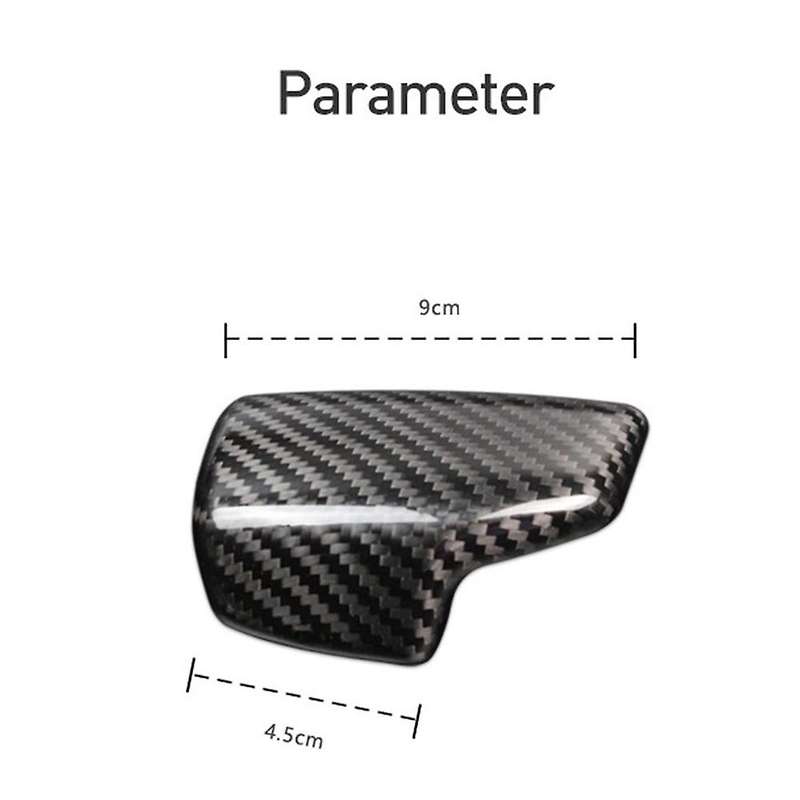 Car Carbon Fiber Gear Shift Knob Cover Sticker for- A5 A4L Q5L Gear Head Cap for RHD