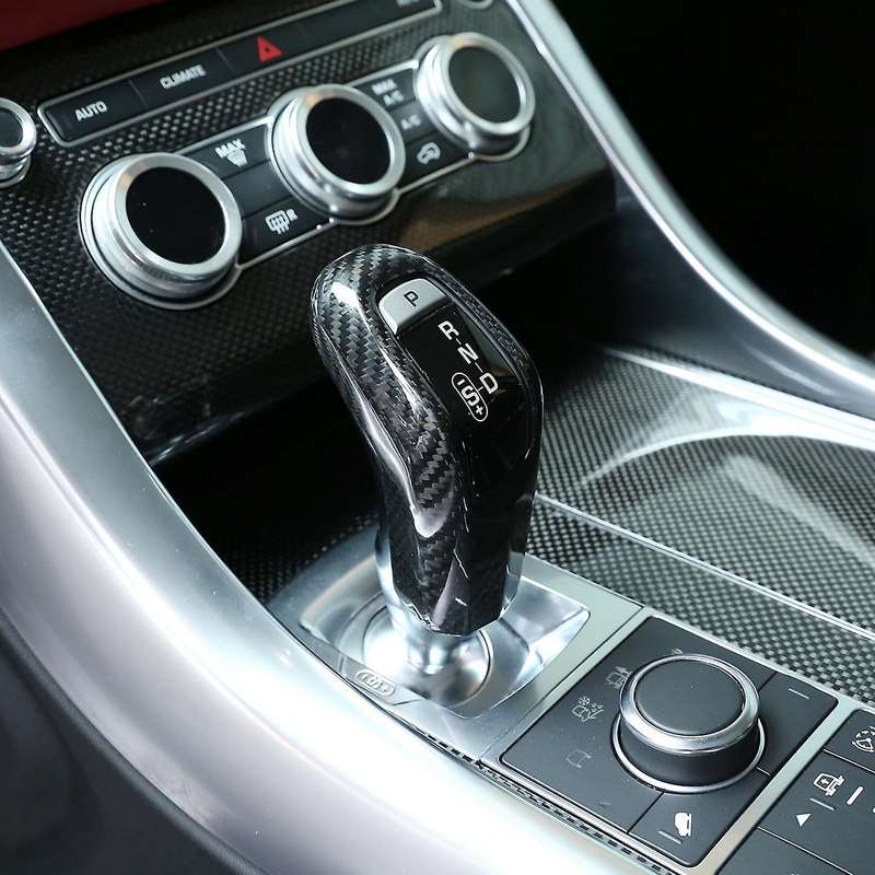 Car Carbon Fiber Gear Shift Knob Cover Trim for Land Sport 2014-2017 Car Accessories