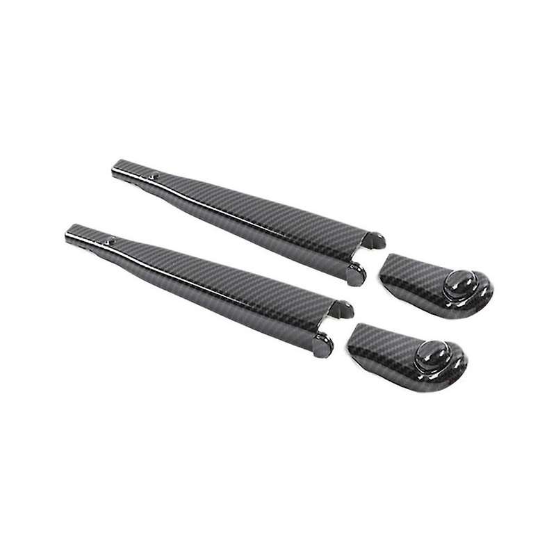 Car Carbon Fiber Front Windshield Rain Wiper Blade Arms Cover Trim Decoration for Jimny JB74 JB64 20