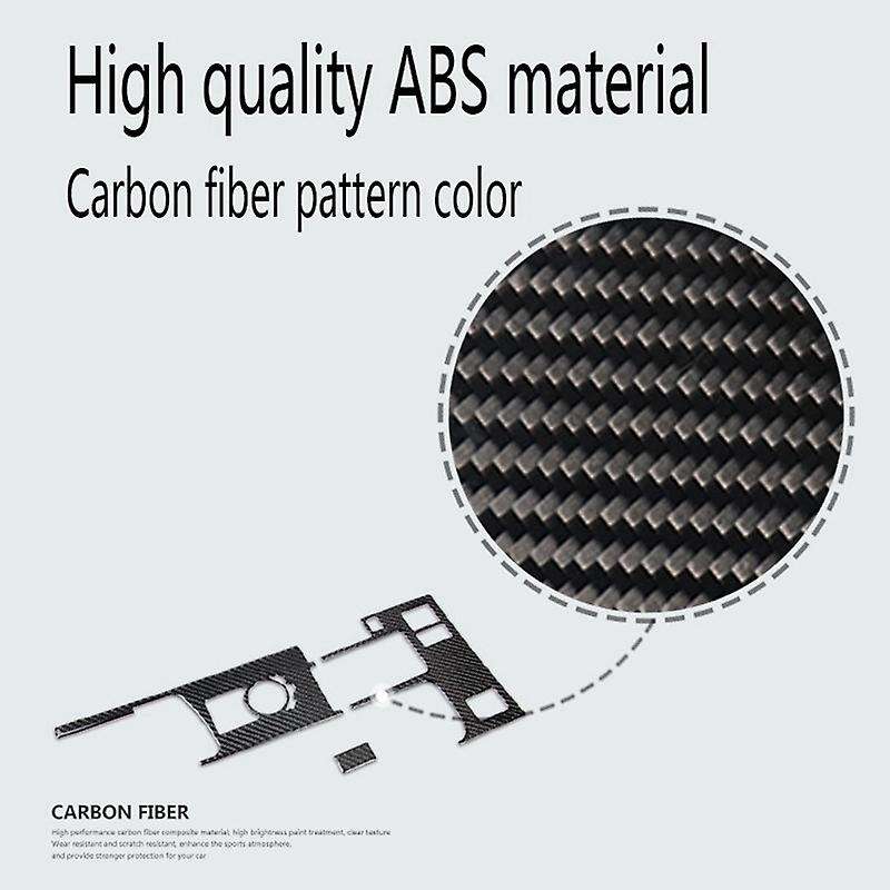 Car Carbon Fiber Gear Shift Panel Cover Trim Frame LHD Gear Panel for IS250 IS200 350 2014-2018