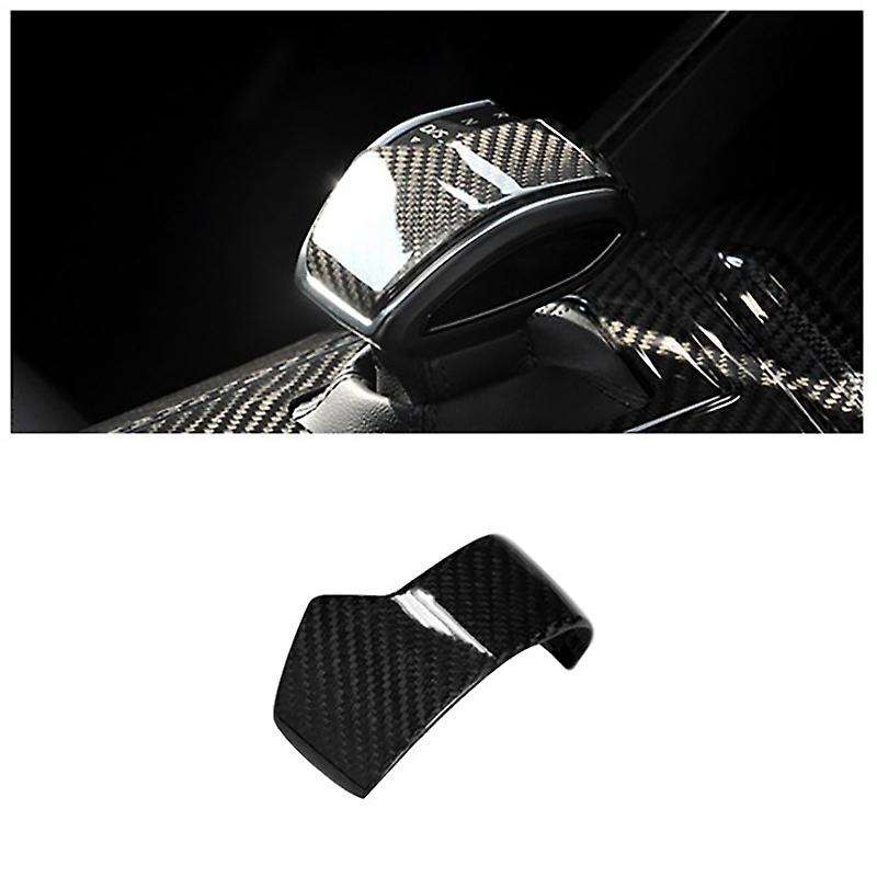 Car Carbon Fiber Gear Shift Knob Head Cover Sticker Trim Fit for 2019-2021 Car Shift Knob Cover Trim