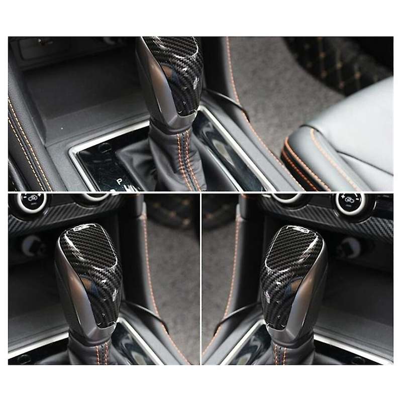 Car Carbon Fiber Gear Shift Knob Head Cover Sticker Trim Fit for SK 2019-2021 Car Shift Knob Cover T