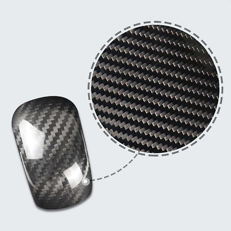 Car Carbon Fiber Gear Shift Knob Head Cover Sticker Interior Decorations for Forester 2013-2018