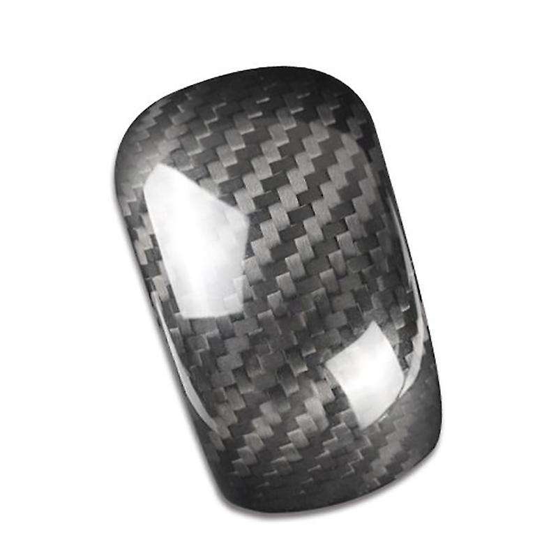 Car Carbon Fiber Gear Shift Knob Head Cover Sticker Interior Decorations for Forester 2013-2018