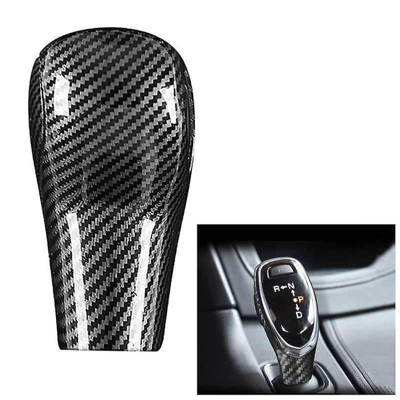 Car Carbon Fiber Gear Shift Knob Head Cover Sticker Trim for CT5/XT5/CT6/XT6 2020 2021 Shift Knob Co