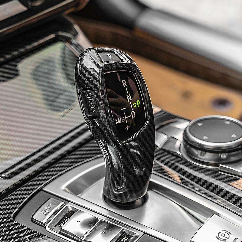 Car Carbon Fiber Gear Shift Knob Head Cover Sticker Trim for 1 3 5 Series F20 F30 F10 F32 X3 F25 X4