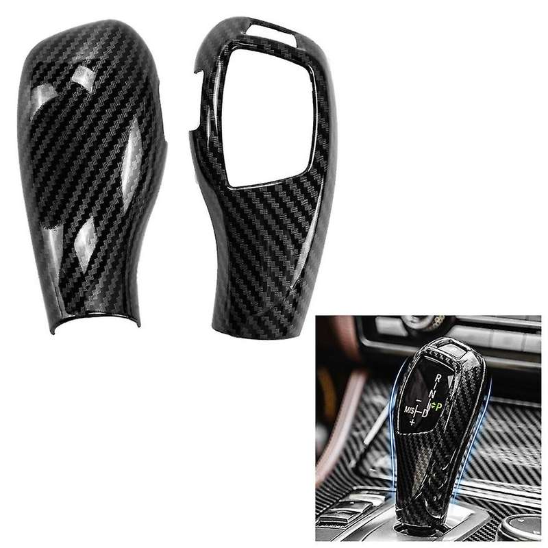 Car Carbon Fiber Gear Shift Knob Head Cover Sticker Trim for 1 3 5 Series F20 F30 F10 F32 X3 F25 X4