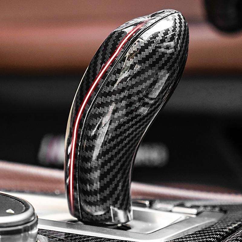 Car Carbon Fiber Gear Shift Knob Head Cover Sticker Trim for 1 3 5 Series F20 F30 F10 F32 X3 F25 X4