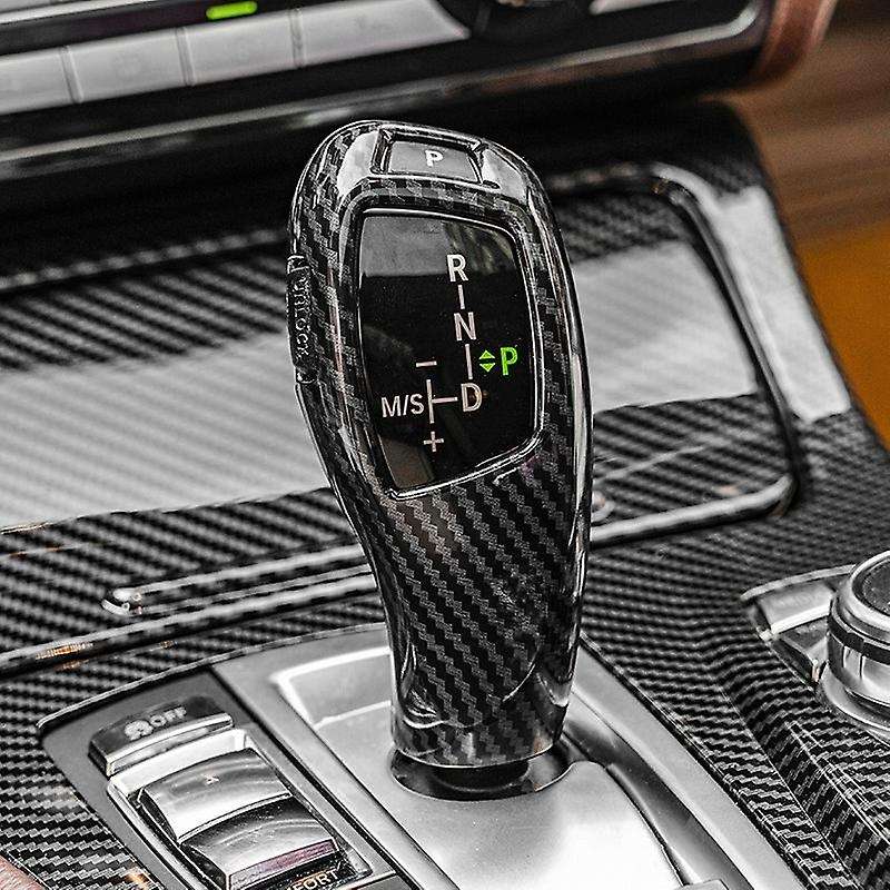Car Carbon Fiber Gear Shift Knob Head Cover Sticker Trim for 1 3 5 Series F20 F30 F10 F32 X3 F25 X4