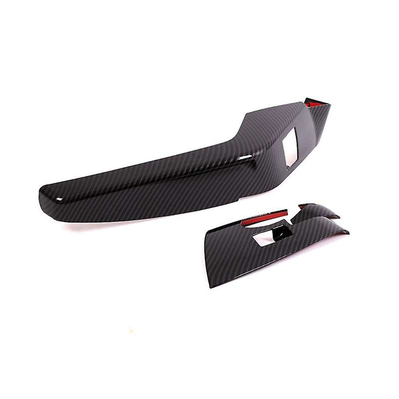 Car Carbon Fiber Glass Lift Button Switch Cover Door Armrest Panel Sticker for Corvette C7 2014-201