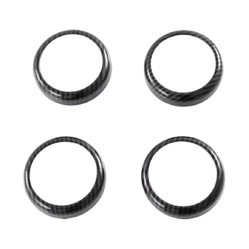 Car Carbon Fiber Grain Interior Side Door Speaker Cover Trim for Atto 3 Yuan Plus 2022