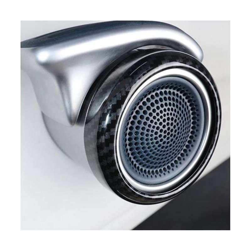Car Carbon Fiber Grain Interior Side Door Speaker Cover Trim for Atto 3 Yuan Plus 2022