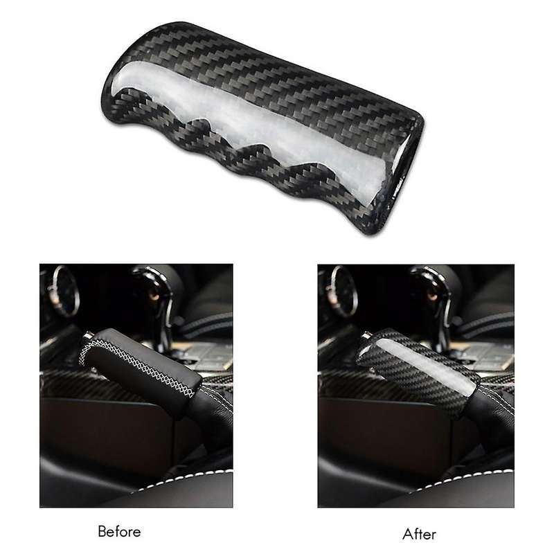 Car Carbon Fiber Handbrake Cover Grip Handle Lever Brake Handle Cover for G Class W463 W464 G500 G63