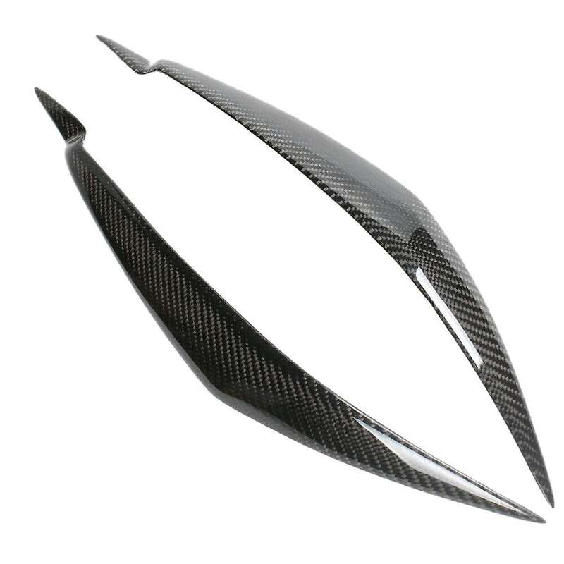 Car Carbon Fiber Headlight Eyelid Eyebrow Cover for E71 X6 X6M 2008-2014