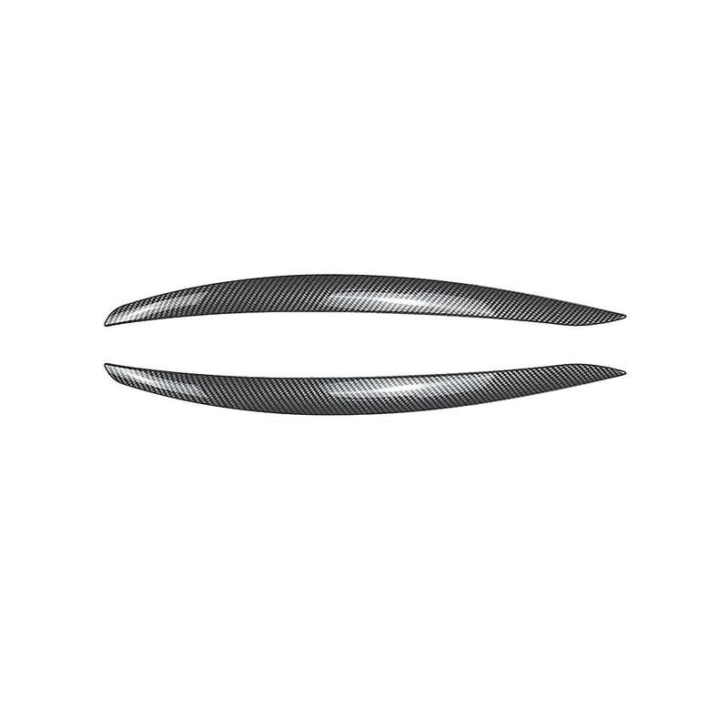 Car Carbon Fiber Headlights Eyebrows HeadLight Trim Stickers for 3 Series E90 2005-2012 Accessories
