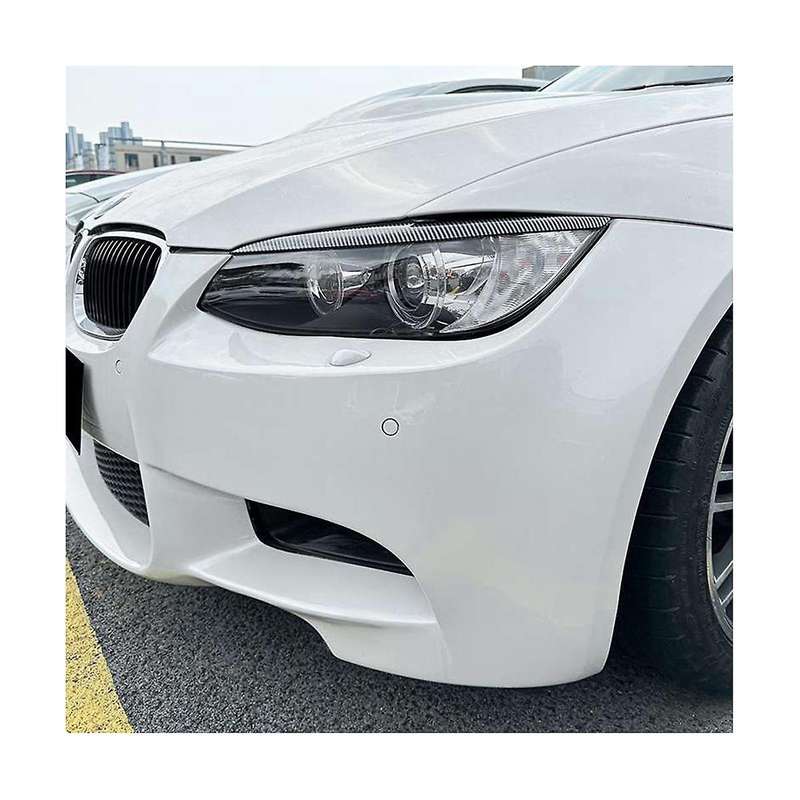 Car Carbon Fiber Headlights Eyebrows HeadLight Trim Stickers for 3 Series E90 2005-2012 Accessories