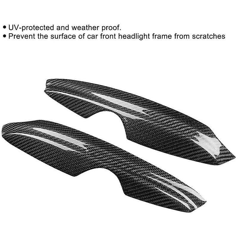Car Carbon Fiber Headlight Eyebrow Eyelid for Golf 4 MK4 IV 1999-2004