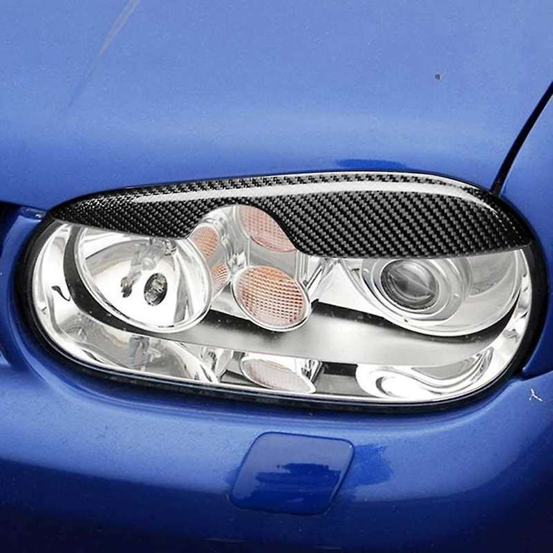 Car Carbon Fiber Headlight Eyebrow Eyelid for Golf 4 MK4 IV 1999-2004