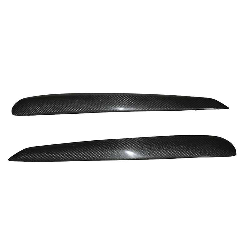 Car Carbon Fiber Headlights Eyebrows Eyelids Cover Eyelash Head Light Stickers for Golf 6 MK6 2008-2