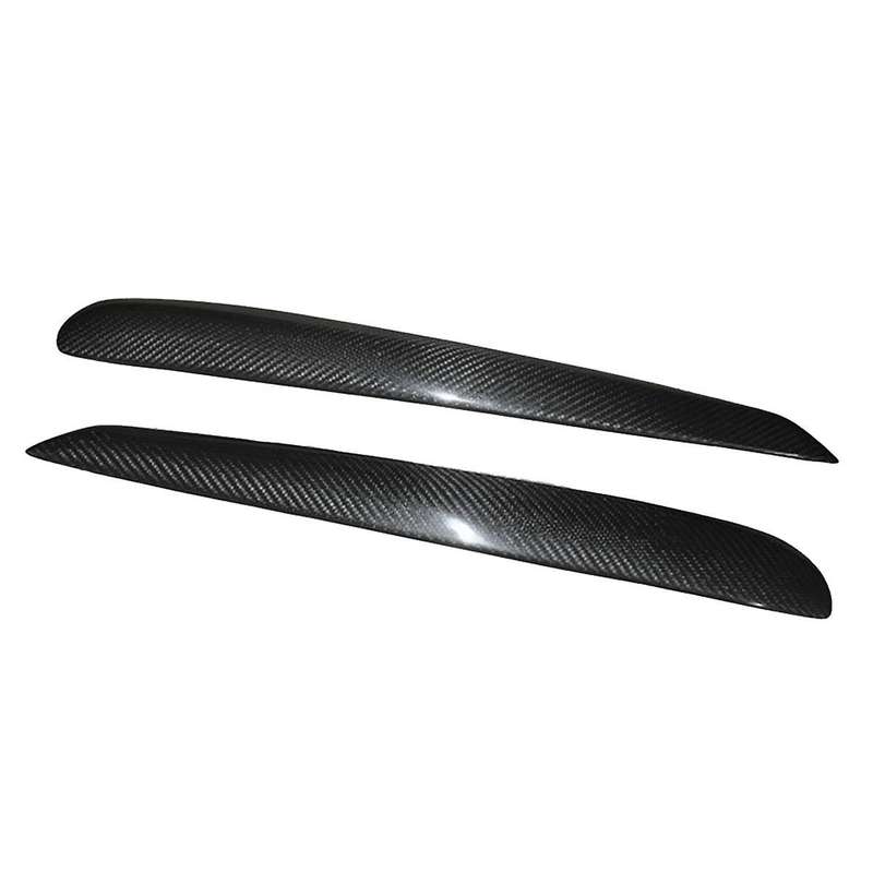 Car Carbon Fiber Headlights Eyebrows Eyelids Cover Eyelash Head Light Stickers for Golf 6 MK6 2008-2