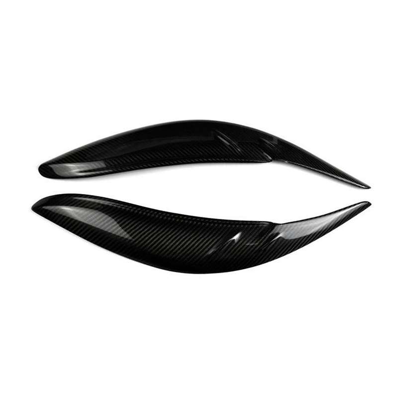 Car Carbon Fiber Headlights Eyebrow Eyelid Trim Cover Sticker Accessories for Sienna LE SE 2011-202