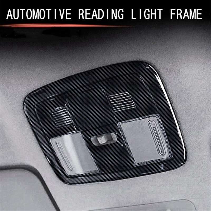Car Carbon Fiber Indoor Reading Light Cover Roof Lamp Panel Frame for Raize A200A A210A 2020 -2021