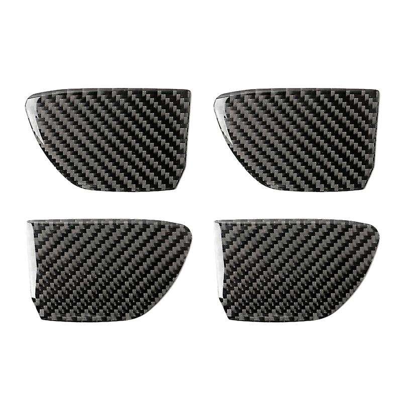 Car Carbon Fiber Inner Door Handle Bowl Cover Trim for Q50 Q60 2014-2019