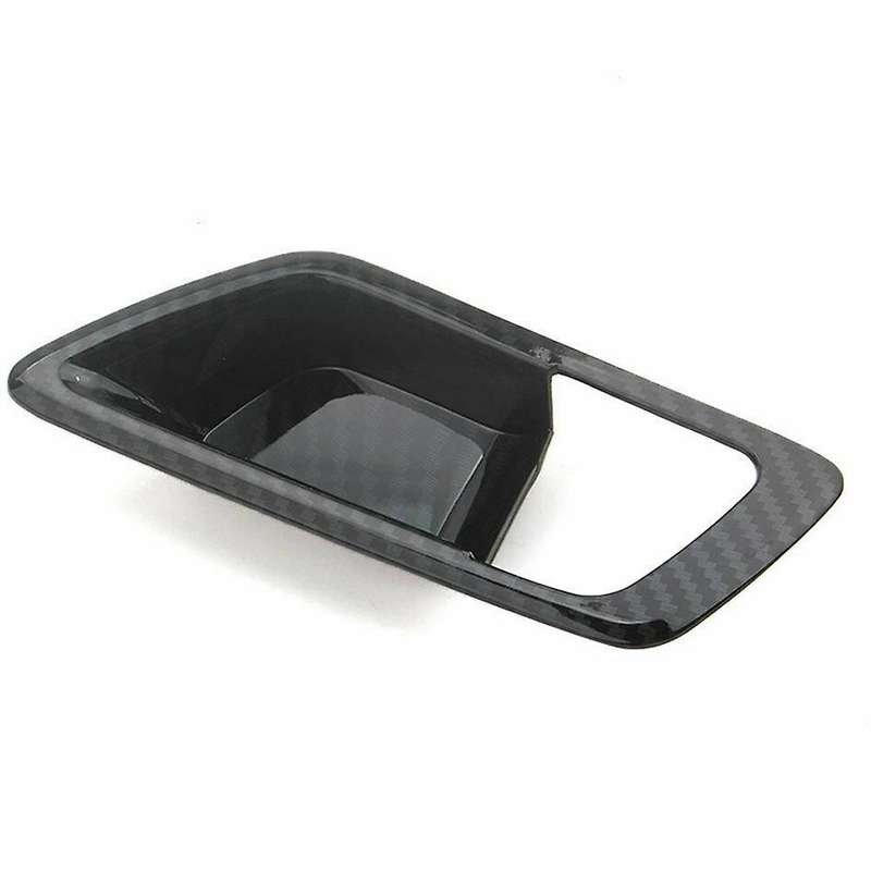 Car Carbon Fiber Inner Door Handle Bowl Cover Trim for C- 2017-2020