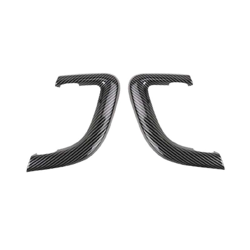 Car Carbon Fiber Inner Door Panel Handle Pull Trim Frame Interior Decoration Sticker for 2015-2019