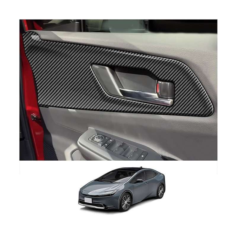 Car Carbon Fiber Inner Handle Panel Interior Panel for Prius Prius 60 Series 2020-2023 Car Accessor