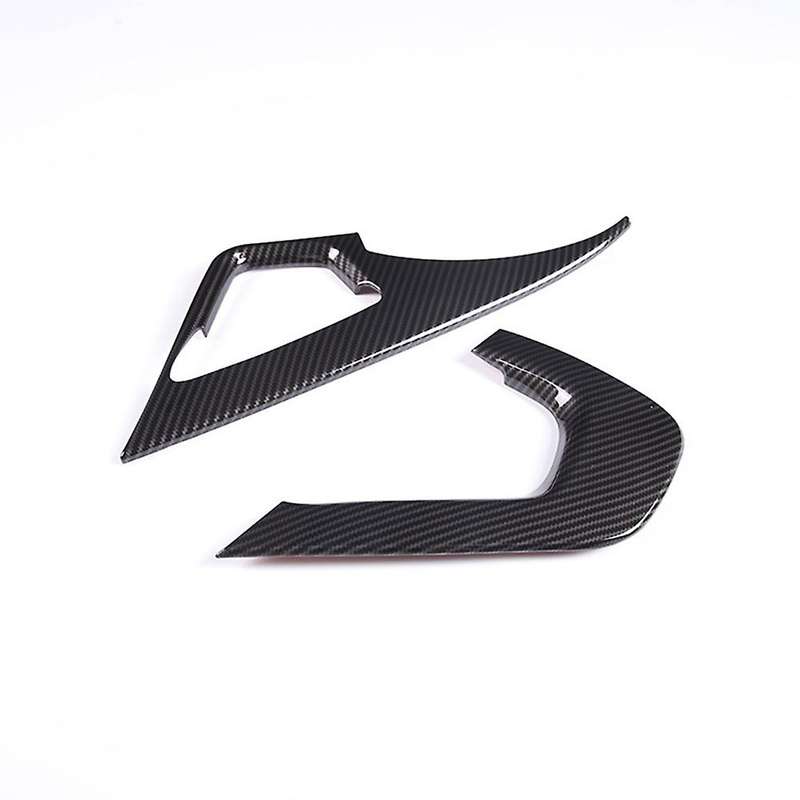 Car Carbon Fiber Interior Control Handle Cover Frame Sticker for Corvette C7 2014-2019 Lhd