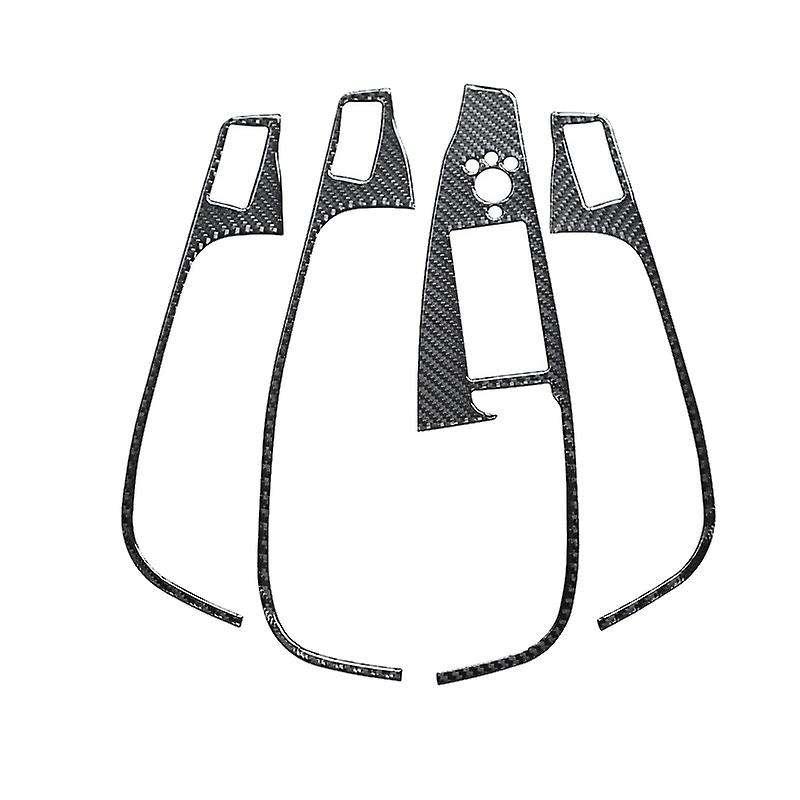 Car Carbon Fiber Interior Decoration Window Control Switch Panel Cover Sticker for  Q5 (2010-2018) S