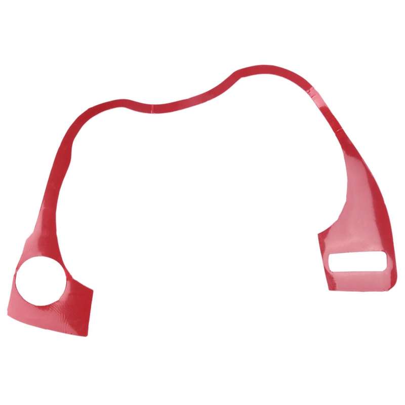 Car Carbon Fiber Interior Dashboard Frame Cover Trim for Q50 Q60 2014-2019 Red