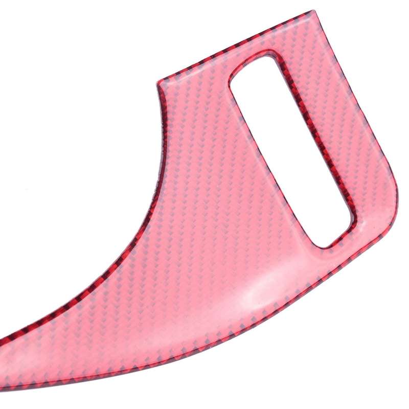 Car Carbon Fiber Interior Dashboard Frame Cover Trim for Q50 Q60 2014-2019 Red