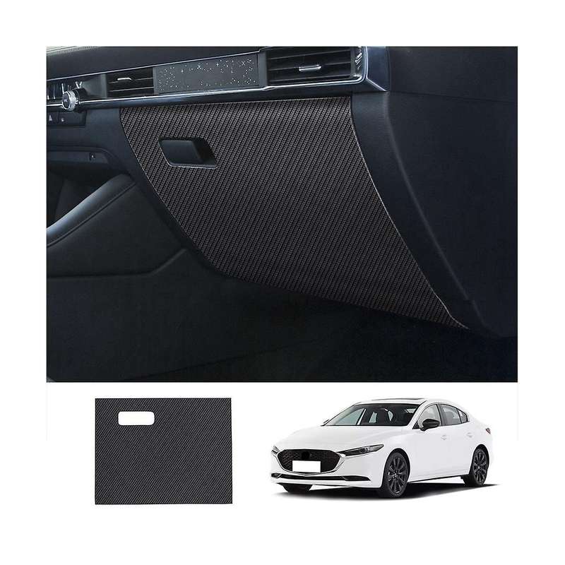 Car Carbon Fiber Leather Storage Glove Box Protector Pad Anti- Pad Anti-dirty Pad Mat Cover for 3 A